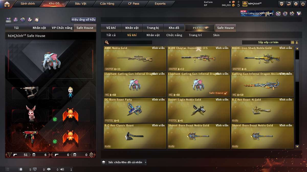 shop acc cf uy tin gia re